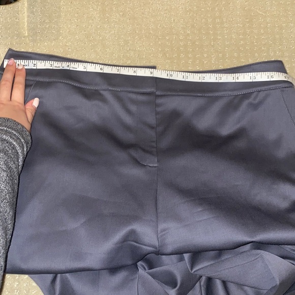 ST JOHN Gray High Waisted Wide Leg Trousers FLAWED - Picture 4 of 15